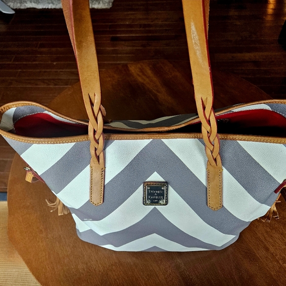 Dooney and Bourke Chevron Tote - Picture 4 of 4